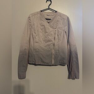 Sandwich Ombré jacketwith Asymmetrical Zip